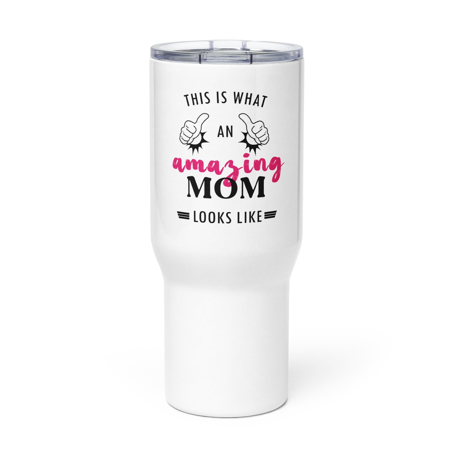 Amazing Mom Travel mug with a handle