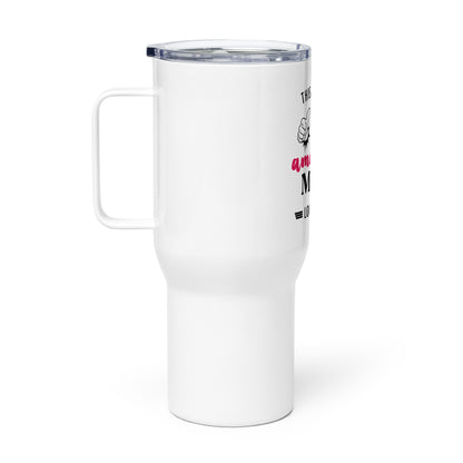 Amazing Mom Travel mug with a handle