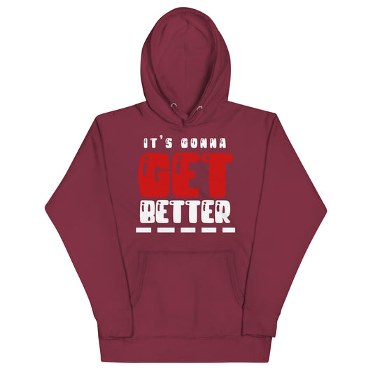 VIP Collection It's Gonna Get Better (W/R Logo) Hoodie - Maroon