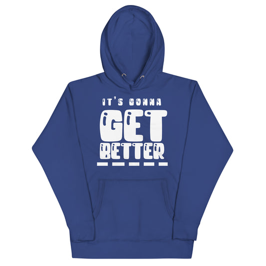 VIP Collection It's Gonna Get Better (White Logo) Hoodie - Team Royal